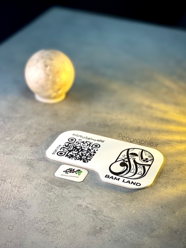 پلاک QR COD منوی دیجیتال مدل PEO 1007