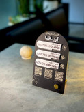 استند رومیزی شماره کارت بانکی پلکسی