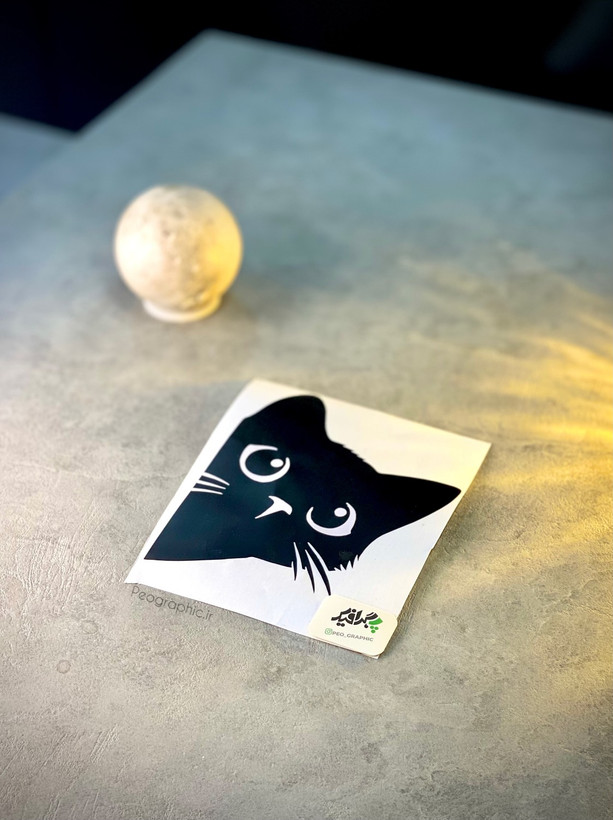 cute cat window decal